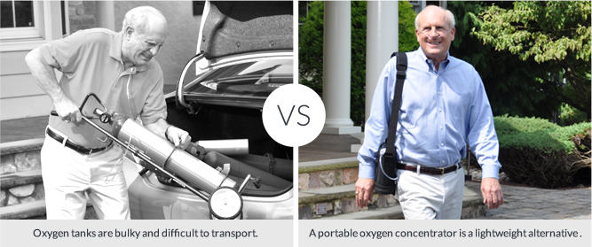 Portable Oxygen Concentrators vs. Oxygen Tank | Inogen