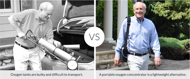old portable oxygen versus new portable oxygen